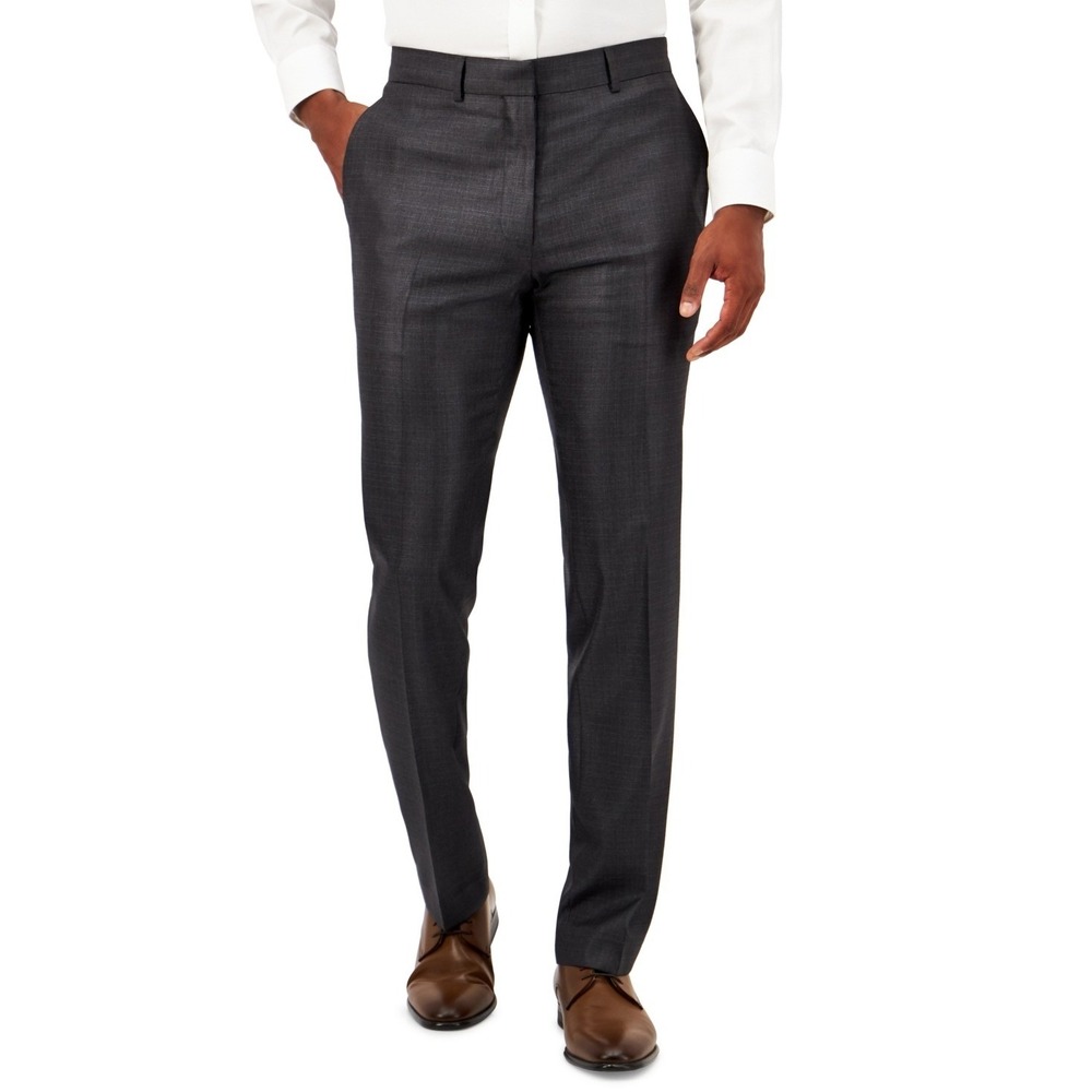 Kenneth Cole Reaction Mens Dress Pants 34x32 Grey Techni-Cole Quiet Luxury NWT